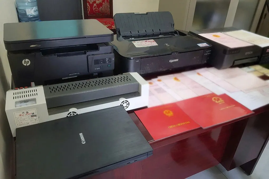 Tang vật được thu giữ. Ảnh: Hòa Vang