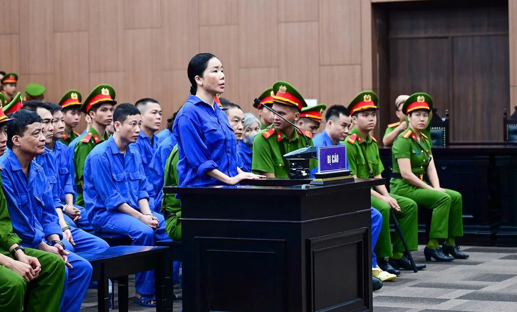 Bị cáo Mai Anh tại tòa. Ảnh: Danh Lam