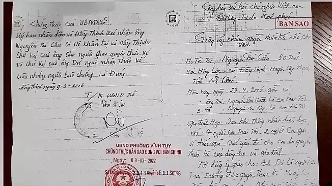 Vụ tranh chấp 9.000 m2 đất chưa ngã ngũ giữa con dâu trưởng và các em chồng
