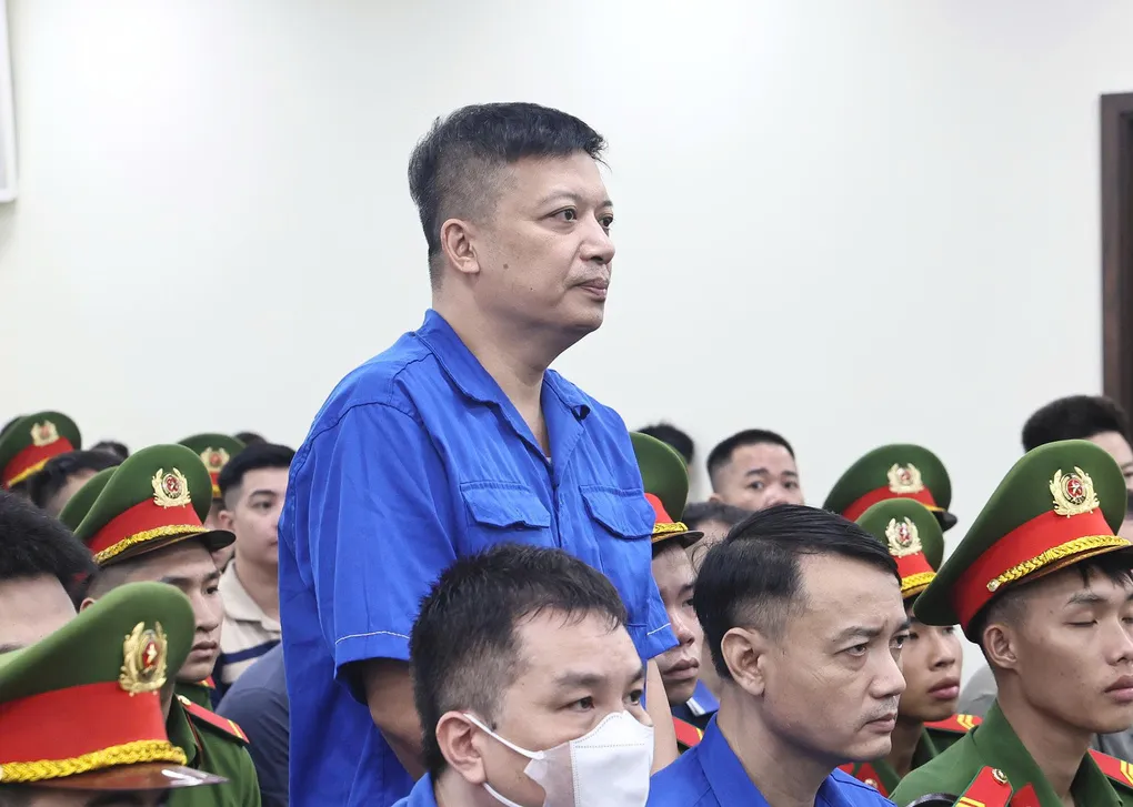 Bị cáo Vũ Mạnh Cường tại tòa. Ảnh: Danh Lam
