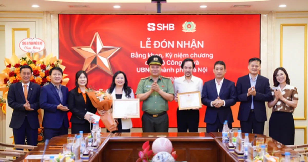SHB được Bộ Công an ghi nhận nỗ lực bảo đảm an ninh tiền tệ