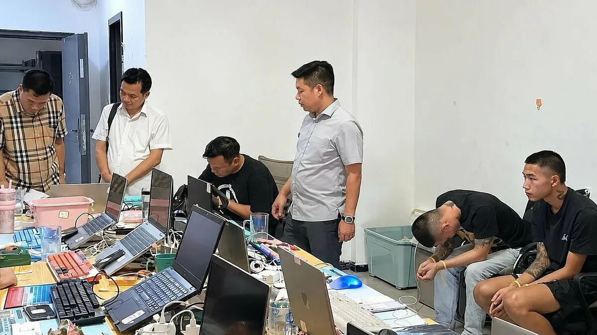 Công an Việt Nam và Lào đột kích ổ lừa đảo, bắt 91 người