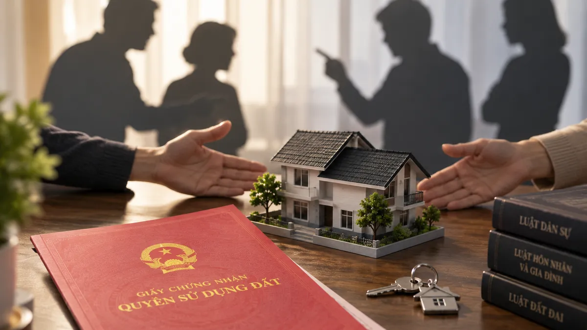 Chồng mất, vợ có phải chia nhà cho anh chị chồng?