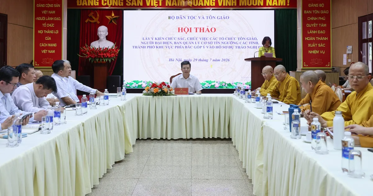 Hoàn thành Nghị định hướng dẫn thi hành Luật Tín ngưỡng, tôn giáo trong tháng 11/2026