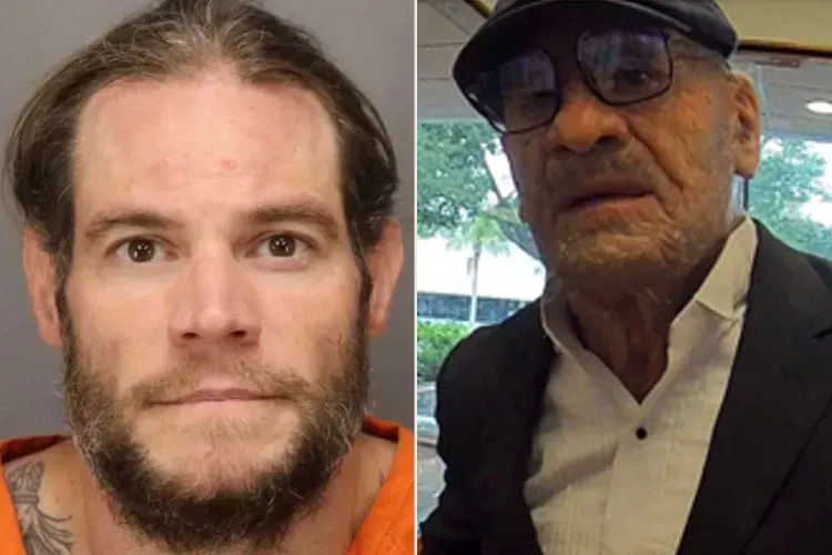 David Sartin Jr. (trái) đóng giả ông lão để thực hiện các vụ cướp ngân hàng. Ảnh: USA v. Sartin