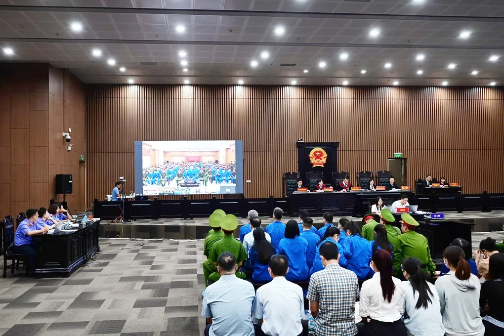 Toàn cảnh phiên tòa. Ảnh: Hoàng Giang