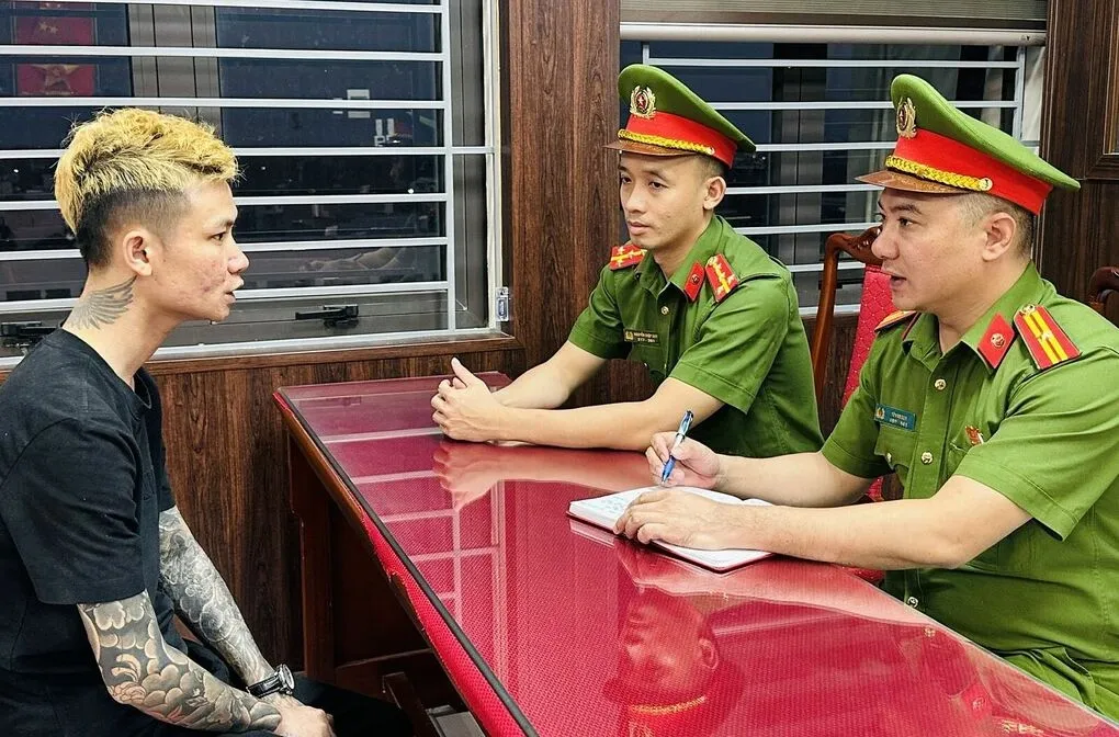 Hoàng Ngọc Cường khai nhận hành vi. Ảnh: Lam Sơn