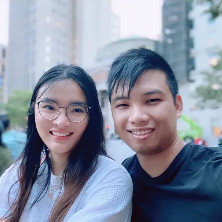 Khoa Tran và Quynh (Isabelle) Nguyen. Ảnh: Facebook