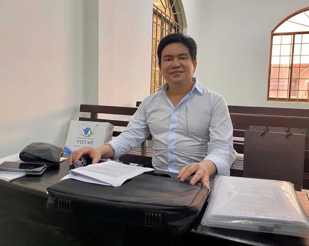 Ông Chiêm Quốc Thái tại tòa hôm 29/9. Ảnh: Hải Duyên