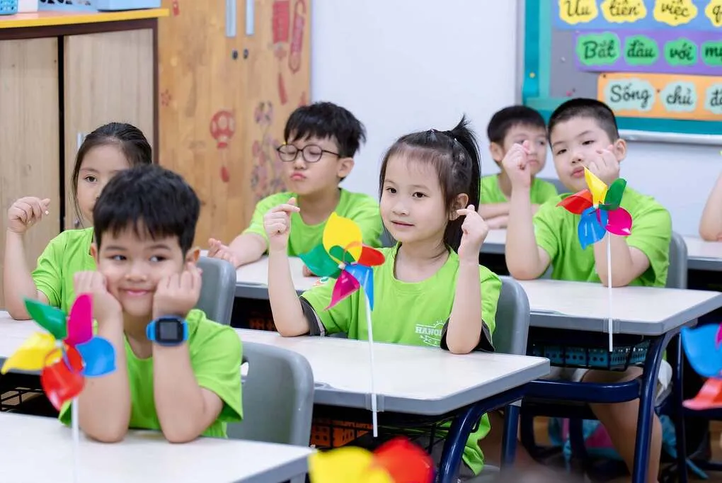 Học sinh trường Ngôi Sao Hà Nội tham gia trại hè 2026. Ảnh: Fanpage nhà trường