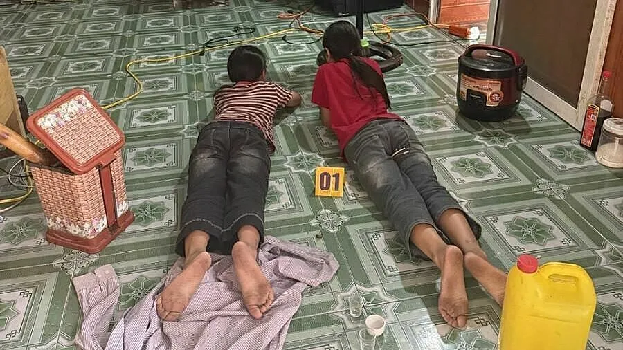 Bố bị bắt vì la mắng, đánh hai con gái trong thời gian dài