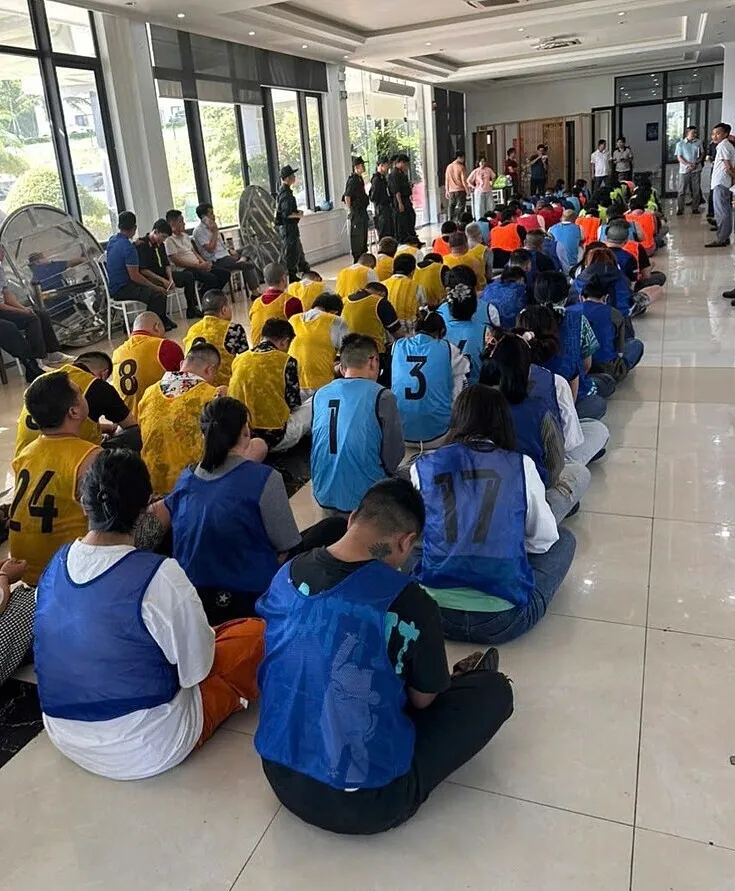 113 người bị tạm giữ. Ảnh: Bộ Công an