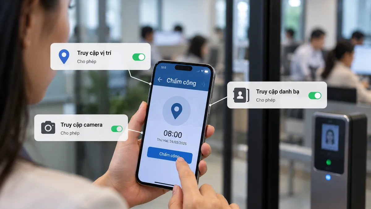 Công ty bắt cài ứng dụng chấm công trên điện thoại cá nhân, từ chối được không?