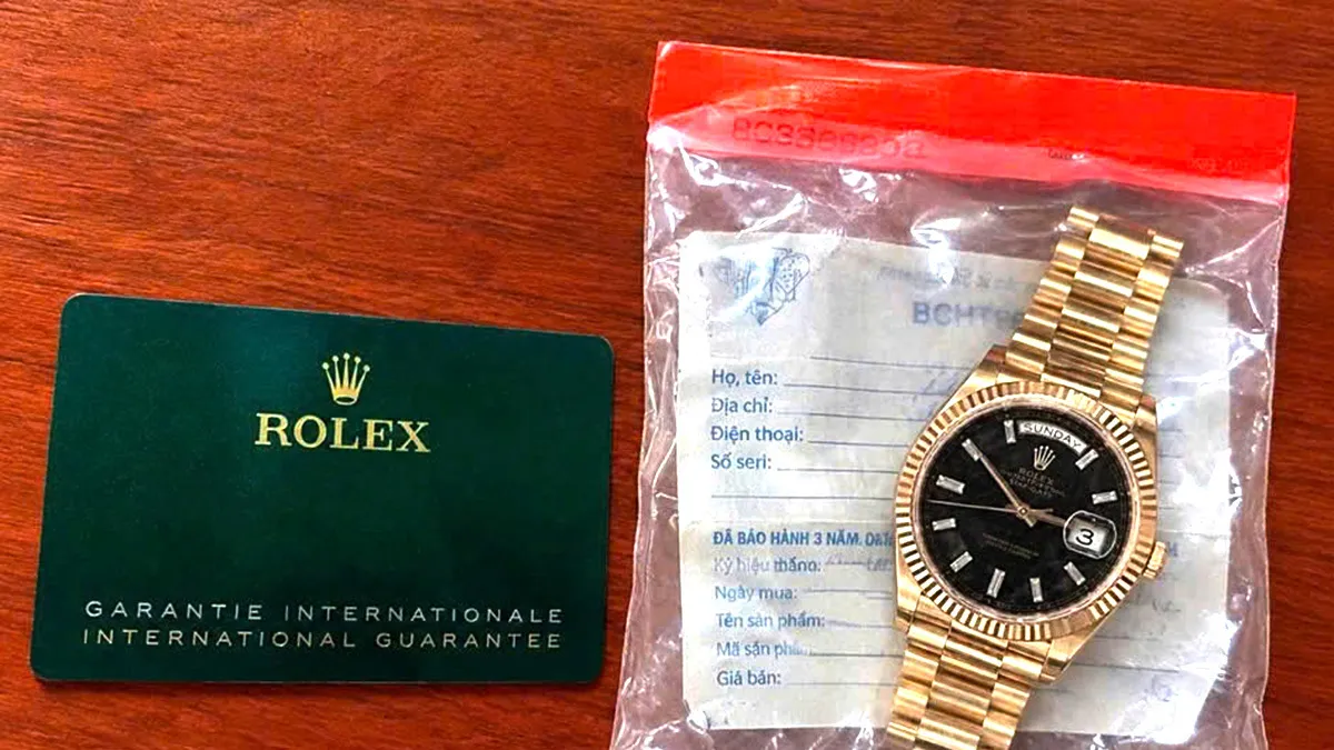 Trộm đồng hồ Rolex 1,7 tỷ đồng của bạn