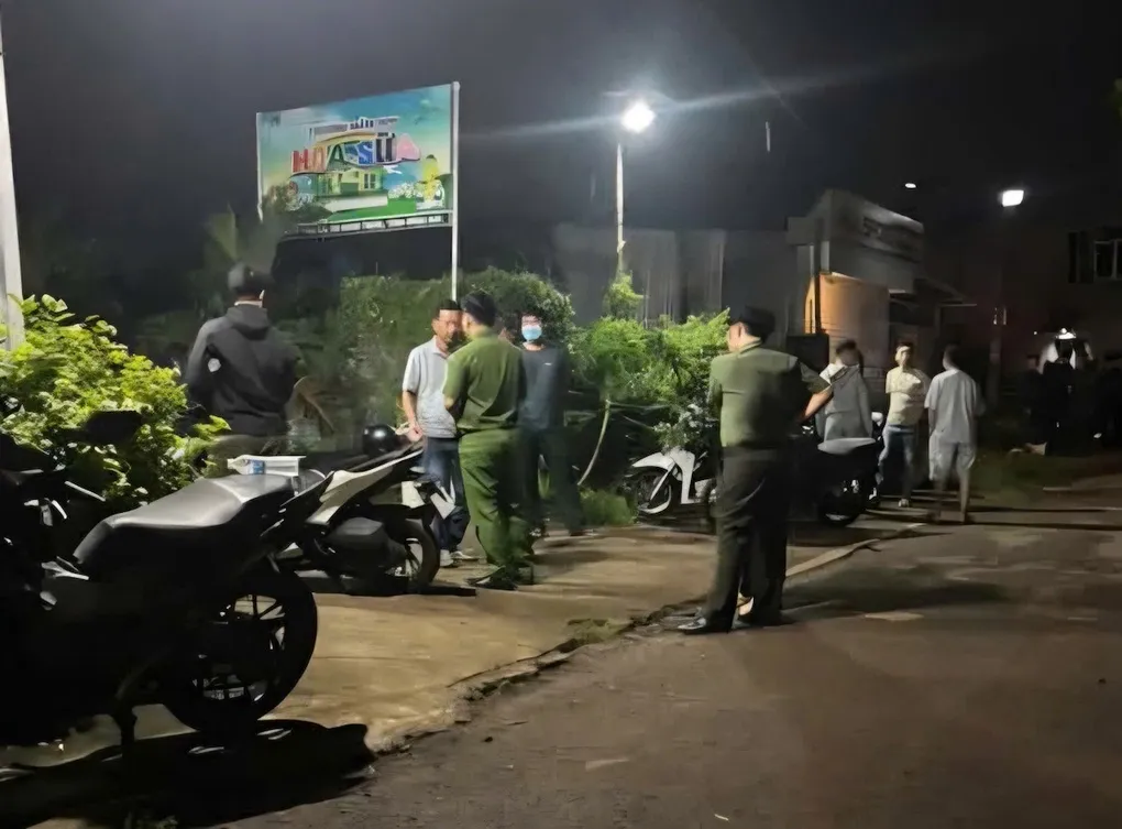 Hiện trường vụ án mạng. Ảnh: Thái Hà