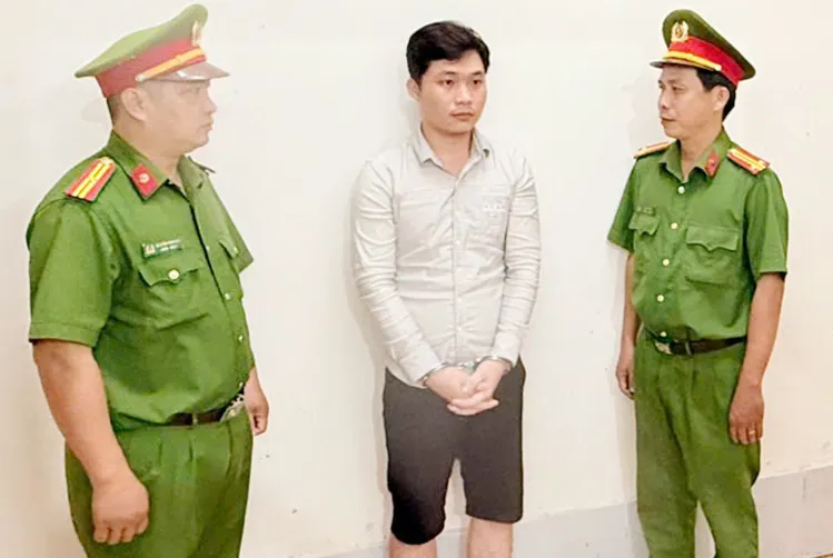 Huỳnh Thanh Huy khi bị bắt tạm giam. Ảnh: Công an Cần Thơ
