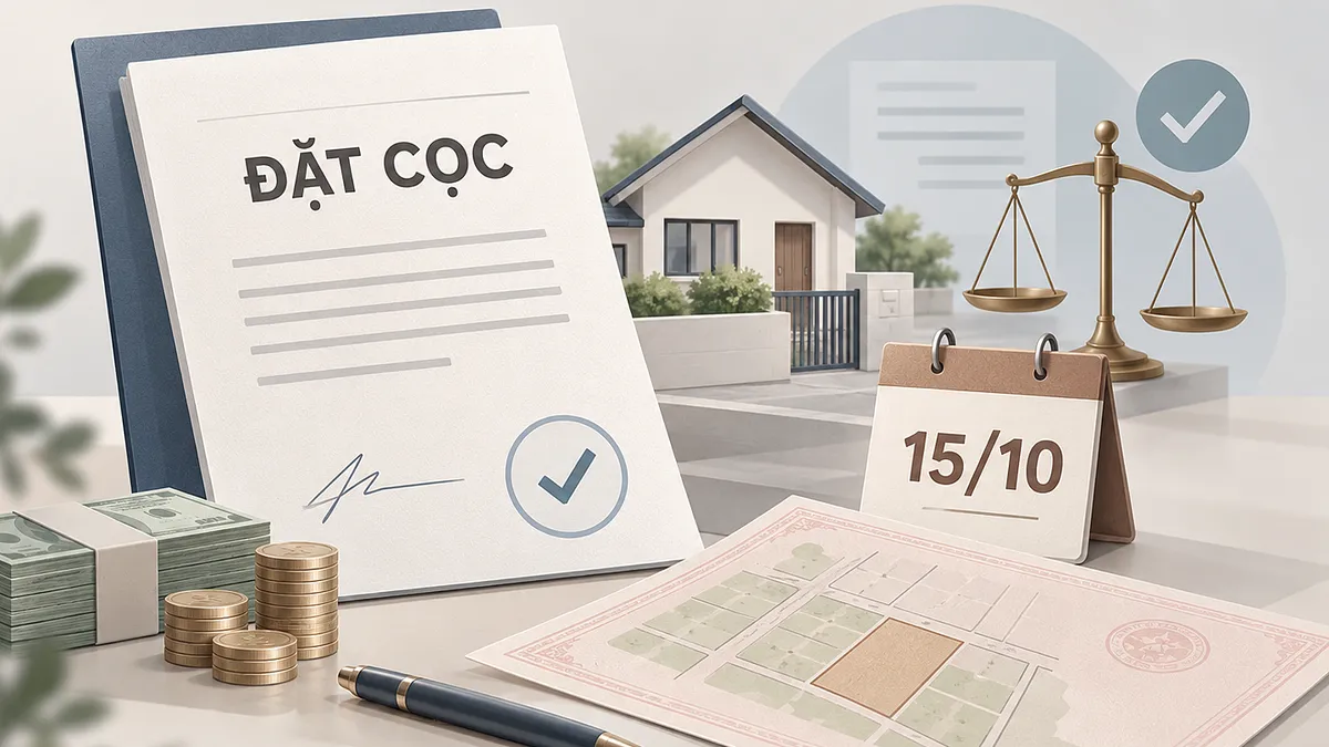 Những lưu ý về đặt cọc từ 15/10