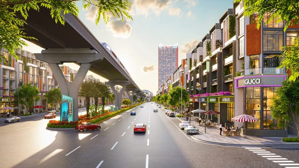 Dự án trải dài 3,5km mặt đại lộ Võ Văn Kiệt. Ảnh: Chủ đầu tư