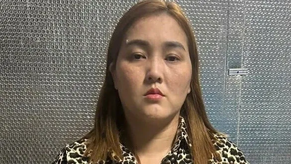 Trần Thị Mỹ Chi tại cơ quan điều tra. Ảnh: Dương Đông